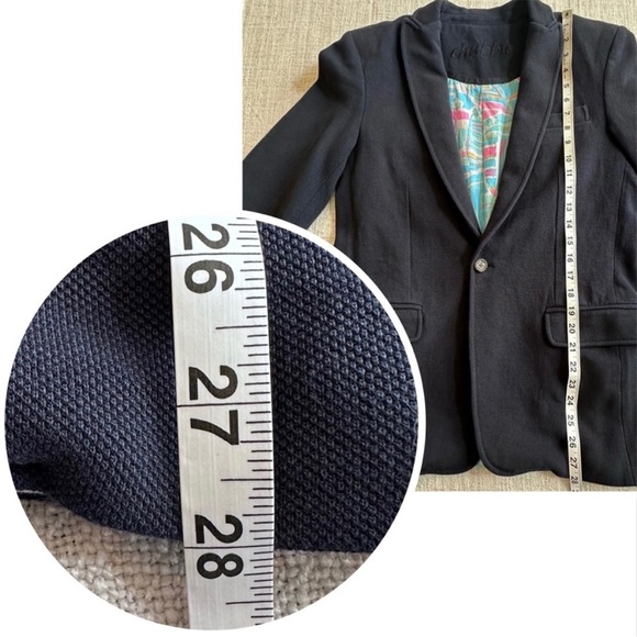 CHUBBIES Navy Blue Blazer/Sport Coat - Picture 11 of 13